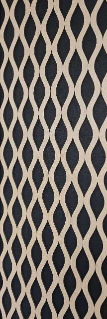 Pack Of x4 Wave Acoustic Slatted Wall Panels Oak 240cm x 60cm