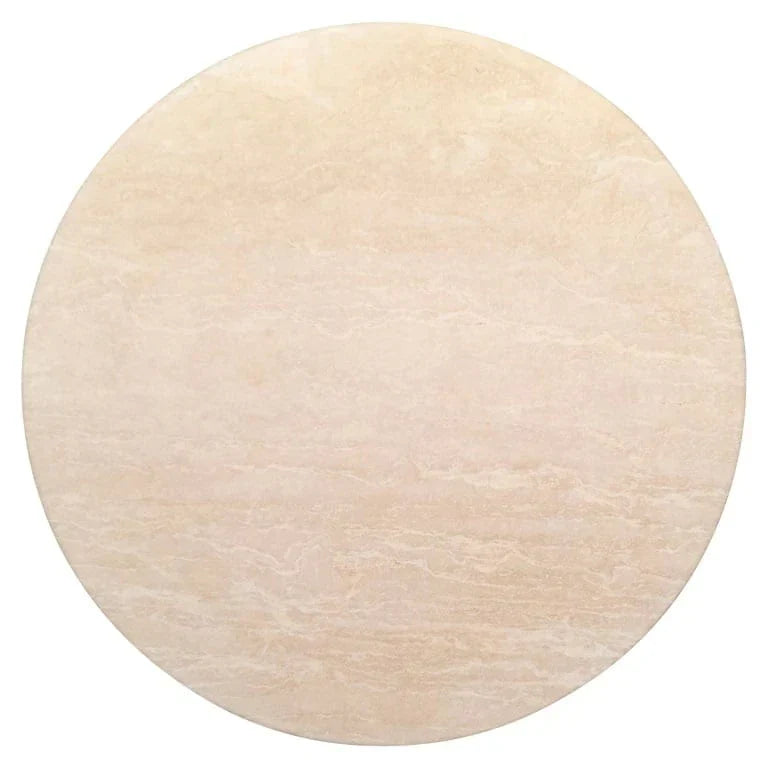 Richmond Interiors Renaissance Italian Travertine Beige Round 130cm Dining Table