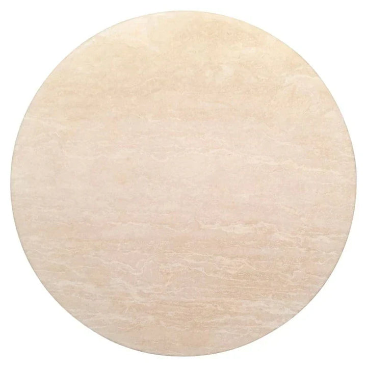 Richmond Interiors Renaissance Italian Travertine Beige Round 130cm Dining Table