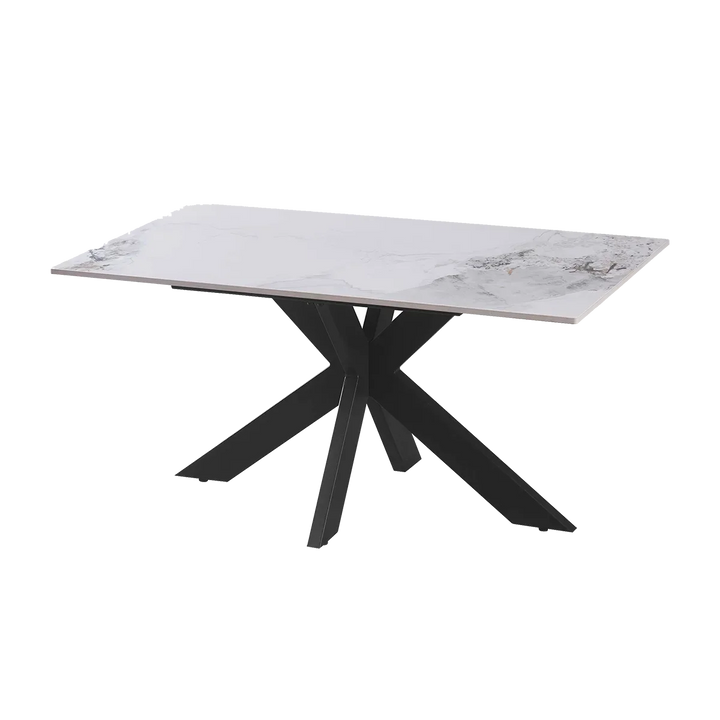 Nova 180cm White Ceramic Marble Dining Table