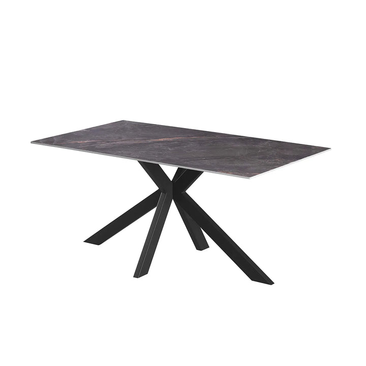 Nova 180cm Grey Ceramic Marble Dining Table