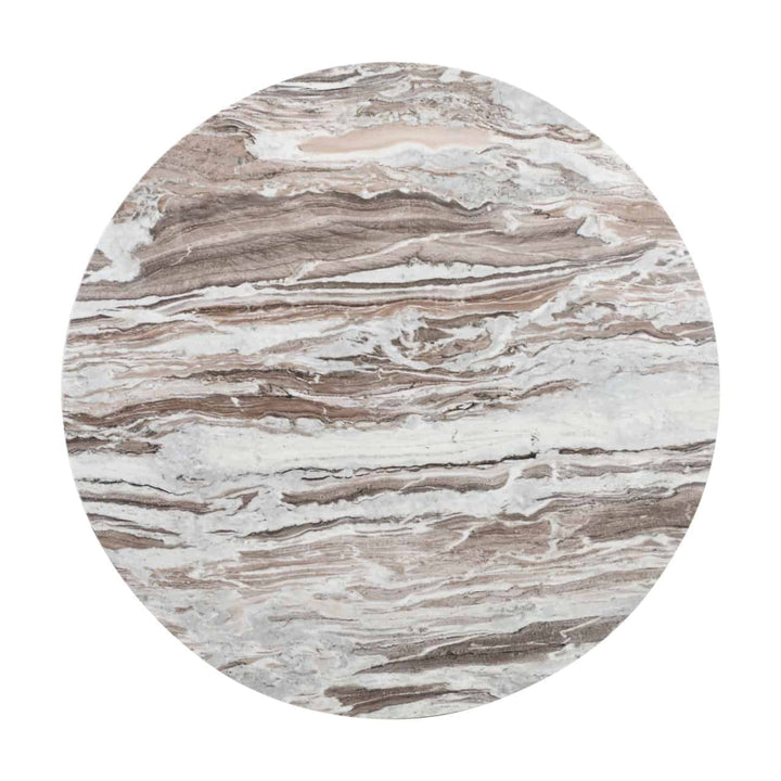 Richmond Interiors Oberoy Blush Beige Round 130cm Dining Table