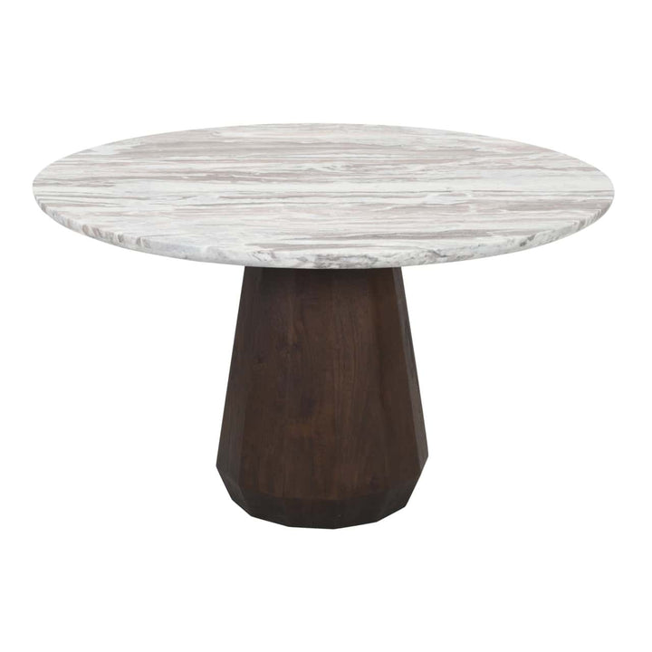 Richmond Interiors Oberoy Blush Beige Round 130cm Dining Table