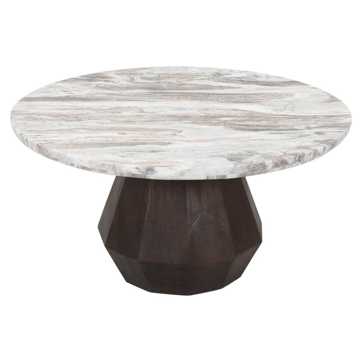 Richmond Interiors Oberoy Blush Beige Round Coffee Table