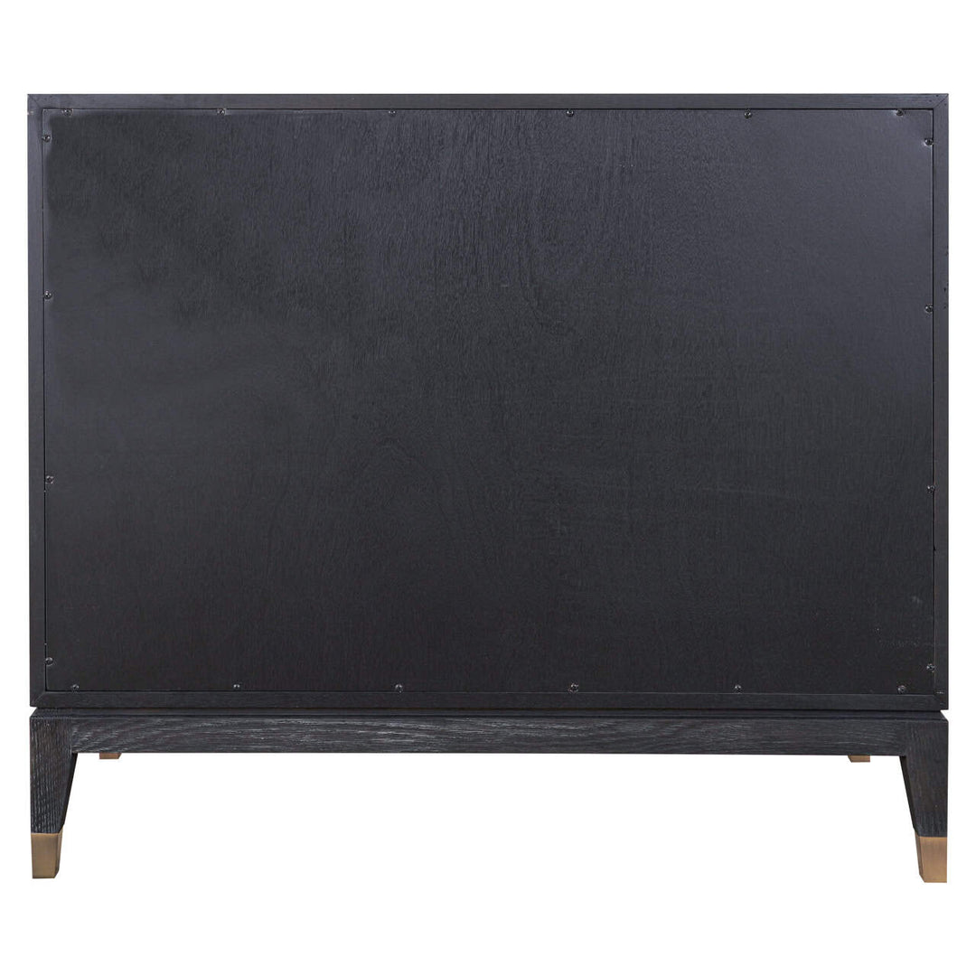 Richmond Interiors Bloomville Shagreen Faux Leather 2 Door Sideboard