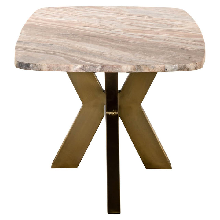 Richmond Interiors Bottega Blush Beige Marble Coffee Table