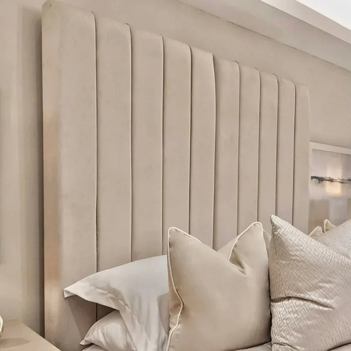 The Savannah Panel Upholstered Plush Velvet Bed Frame