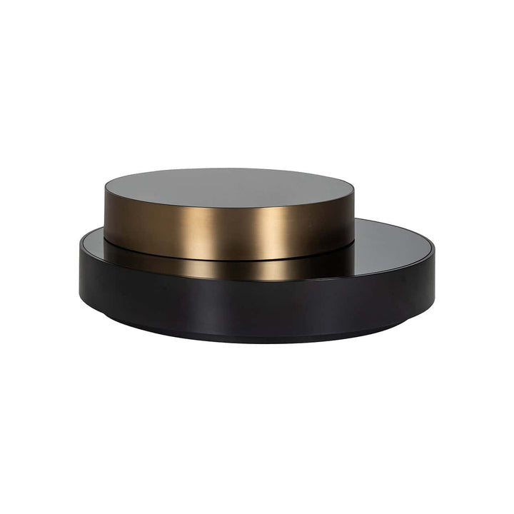 Richmond Interiors Slice Black & Gold Coffee Table