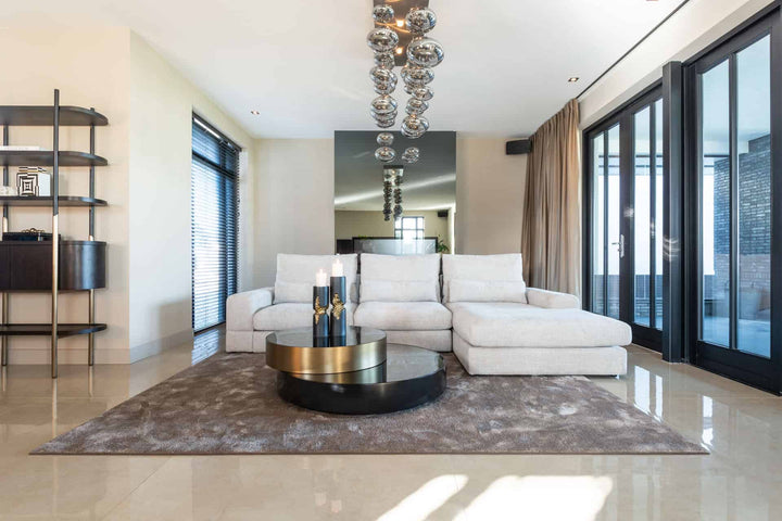 Richmond Interiors Slice Black & Gold Coffee Table