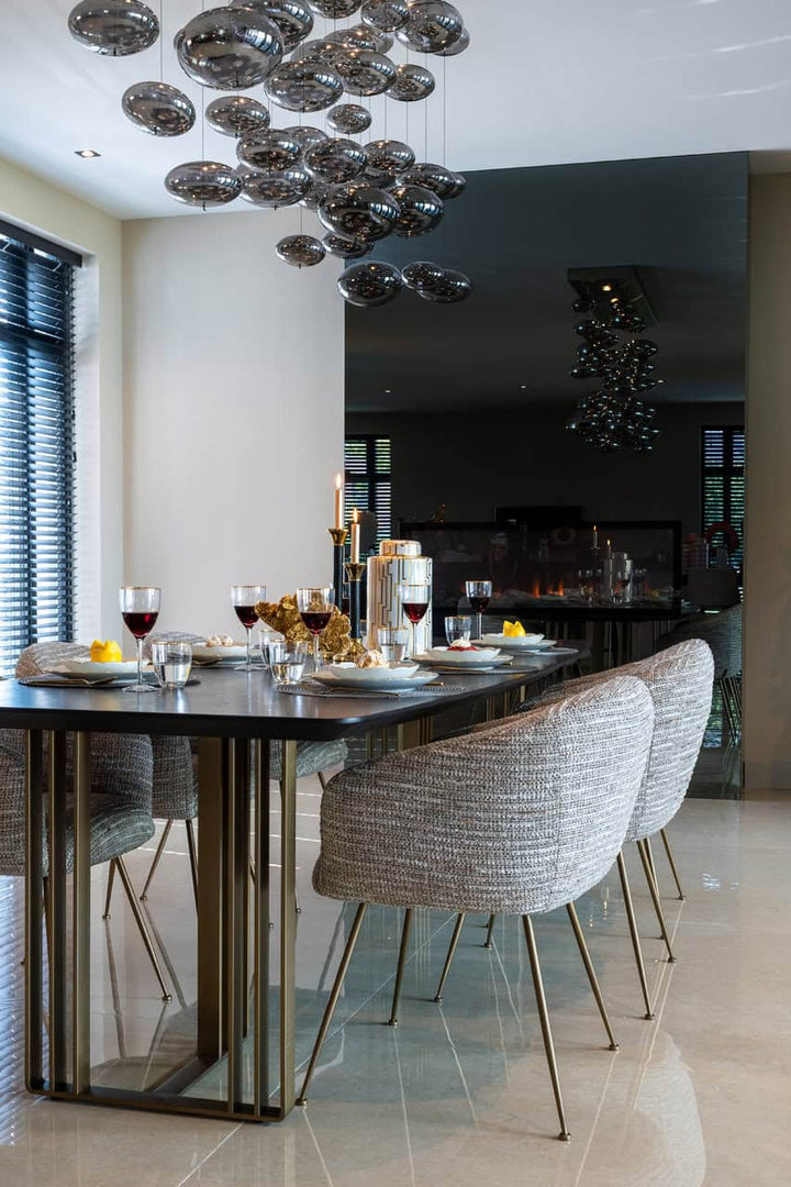 Richmond Interiors Maverick Black Oak Wood Rectangle Dining Table 260 cm