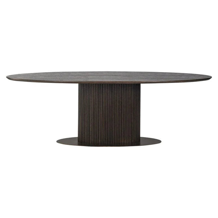 Richmond Interiors Luxor Oval 300CM Dining Table - Belmont Interiors.