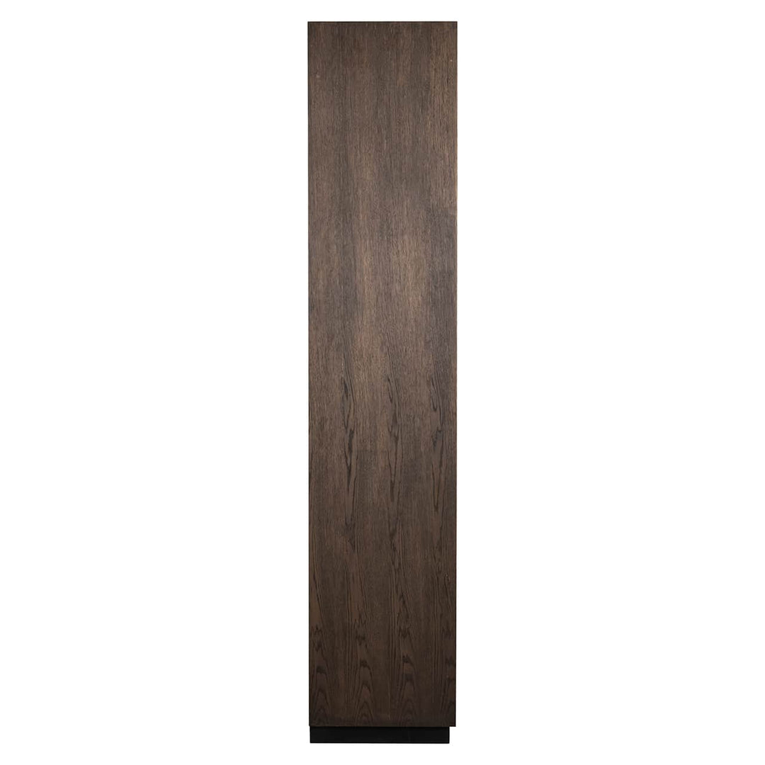 Richmond Interiors Oakura Walnut Brown Oak Wood Open Display Unit | 2 Doors