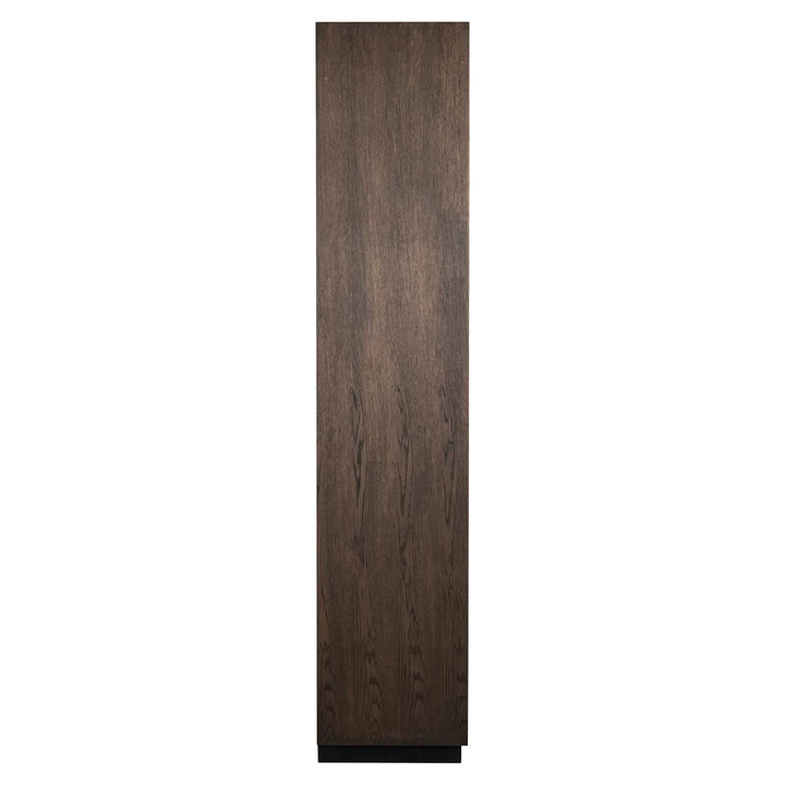Richmond Interiors Oakura Walnut Brown Oak Wood Open Display Unit | 2 Doors