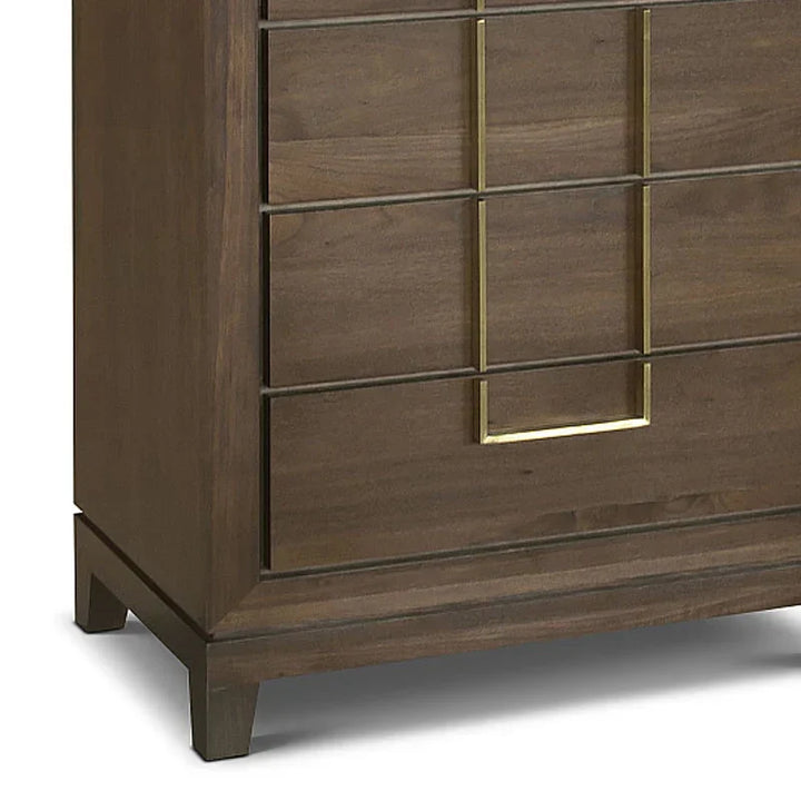 Berkeley Designs Lucca Walnut Tall 5 Drawer Chest