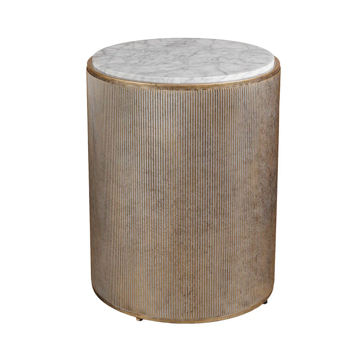 Libra Interiors Belvedere Bedside Table - Aged Gold