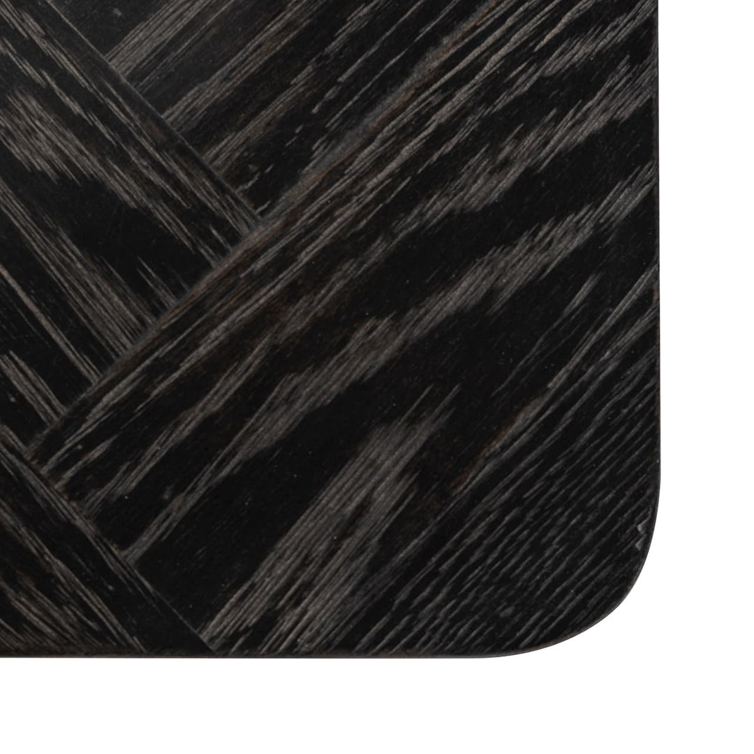 Richmond Interiors Blackbone Brass Black Rustic Oak Wood Desk