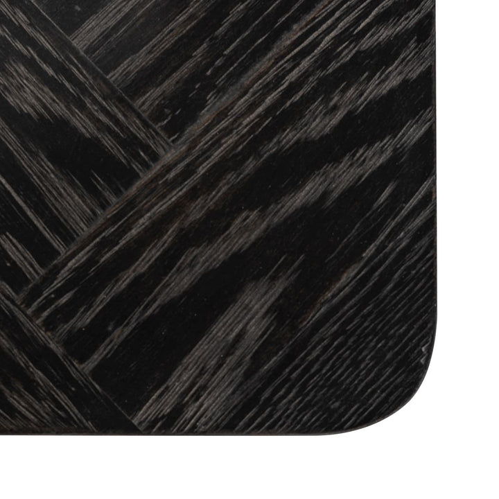 Richmond Interiors Blackbone Brass Black Rustic Oak Wood Desk
