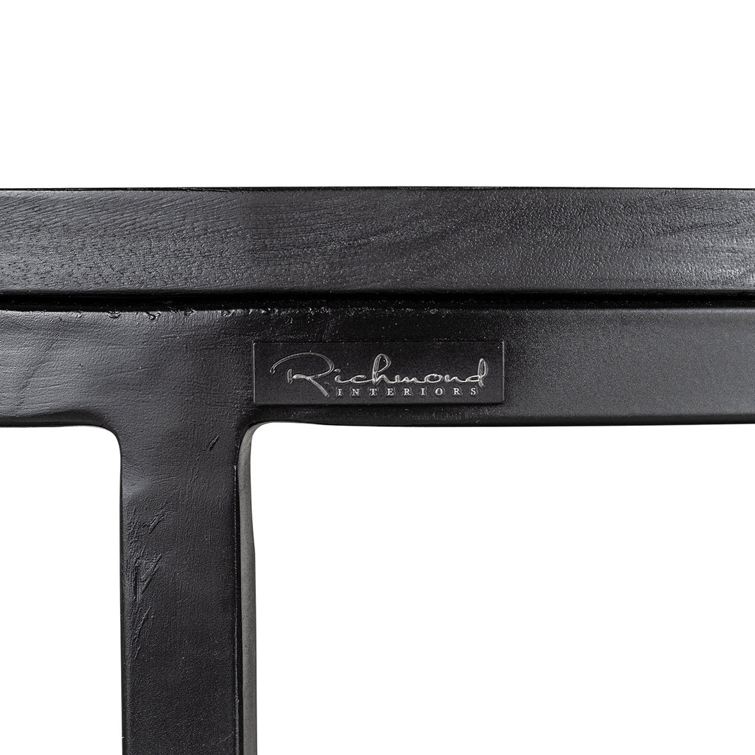 Richmond Interiors Catana Black Mango Wood Coffee Table Nest | Set of 2