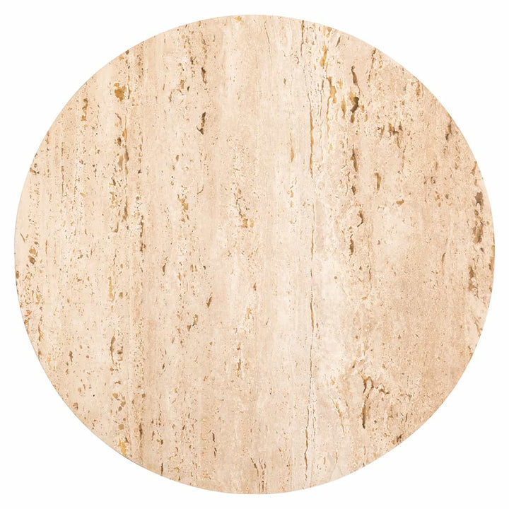 Richmond Interiors Avalon Bronze & Beige Travertine Coffee Table Nest | Set of 2