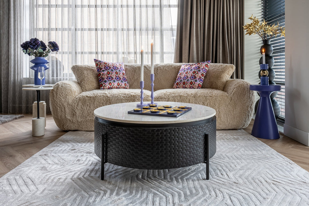 Richmond Interiors Kimble Purple Side Table Large