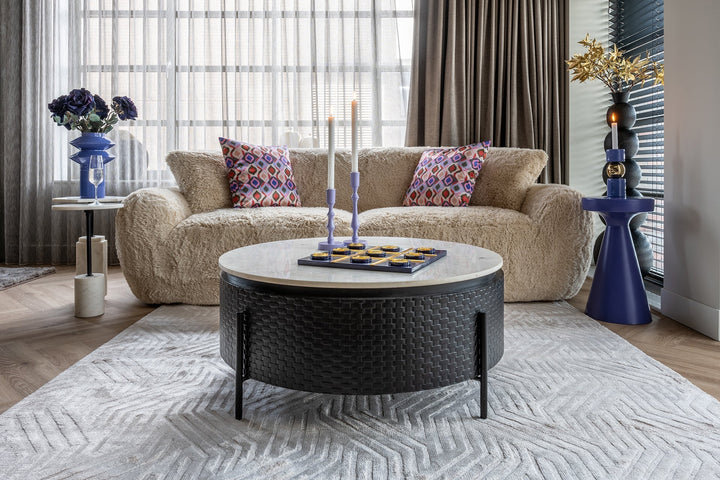 Richmond Interiors Kimble Purple Side Table Large