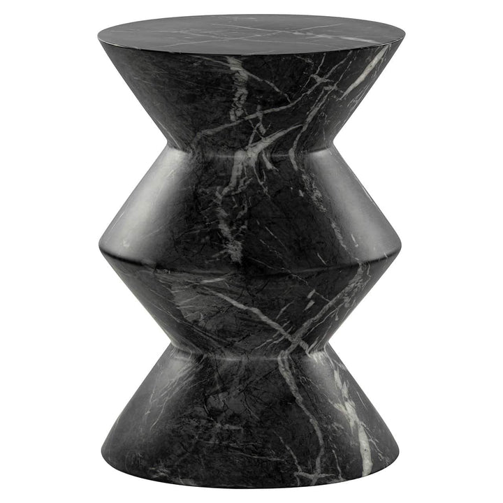 Richmond Interiors Bosco Faux Black Marble Side Table