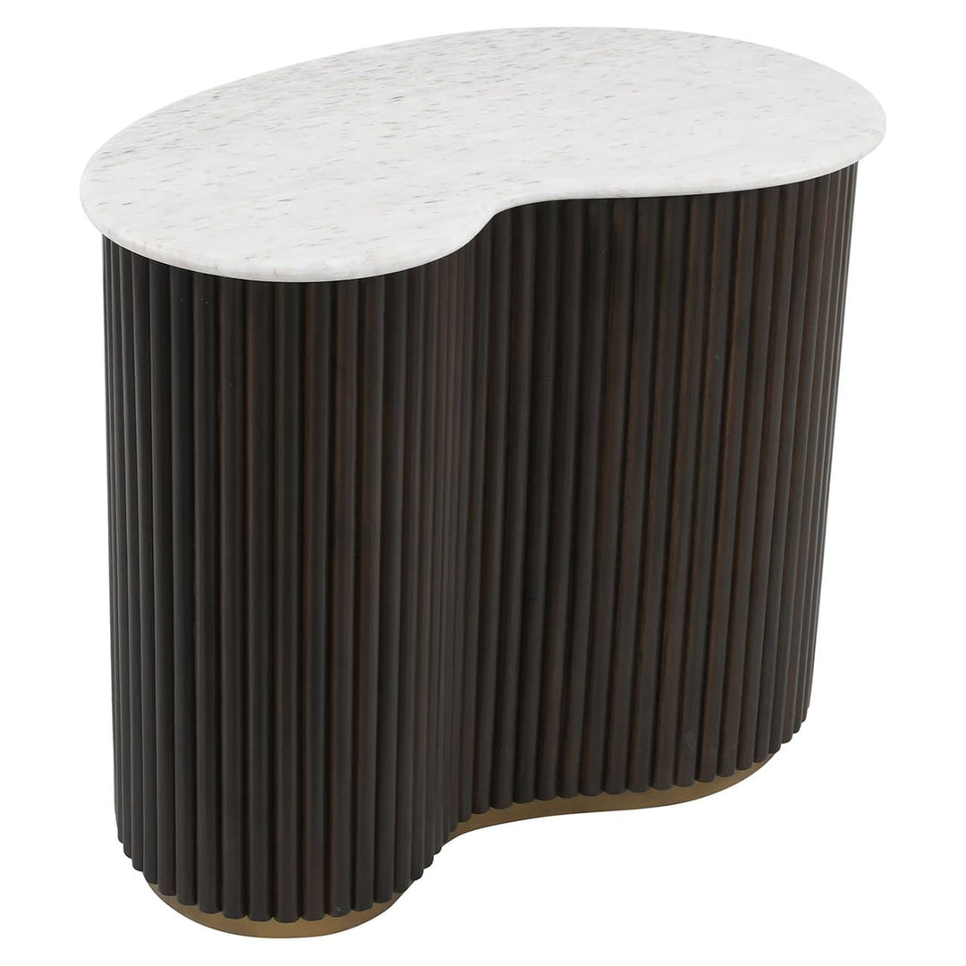 Richmond Interiors Mayfield Brown & White Marble Coffee Table | Set Of 2