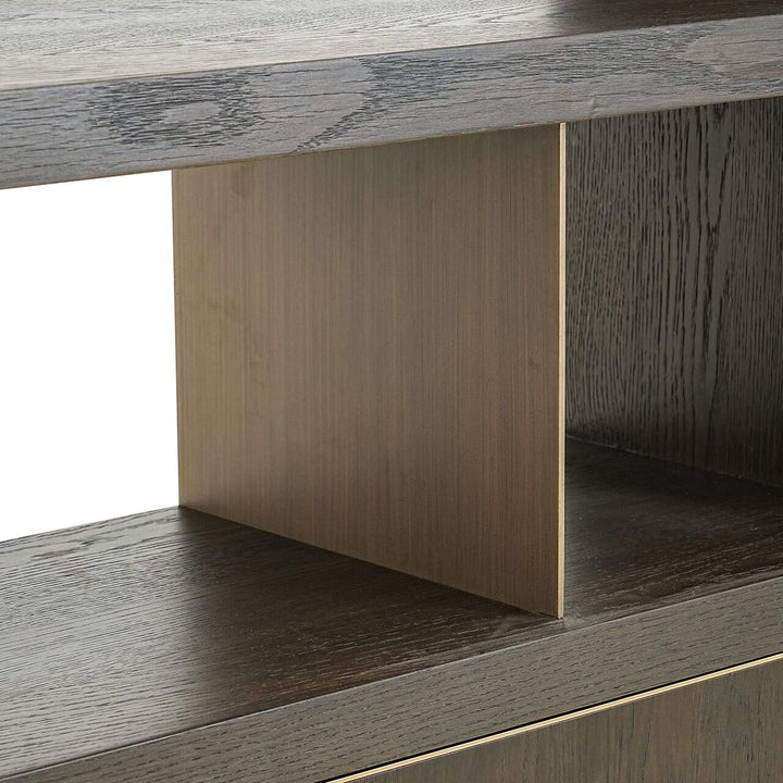 Richmond Interiors Rivertree Brown Oak wood Display Unit