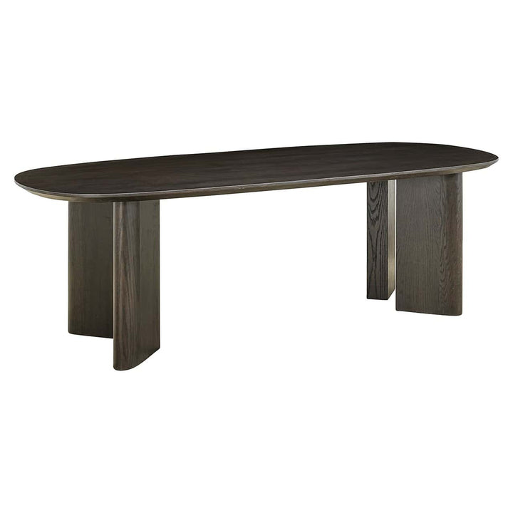 Richmond Interiors Durban Brown Oak Wood Dining Table | 6-8 Seater