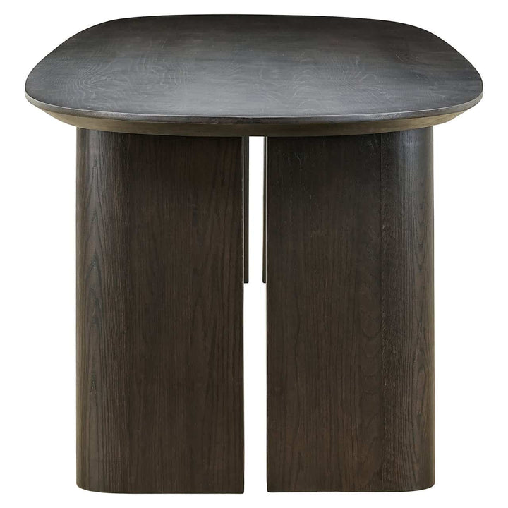 Richmond Interiors Durban Brown Oak Wood Dining Table | 6-8 Seater