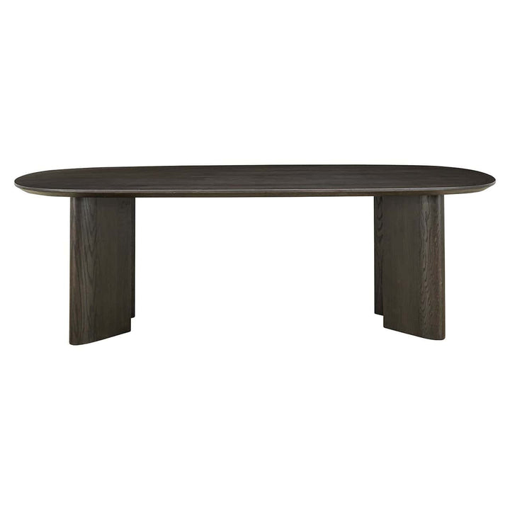 Richmond Interiors Durban Brown Oak Wood Dining Table | 6-8 Seater