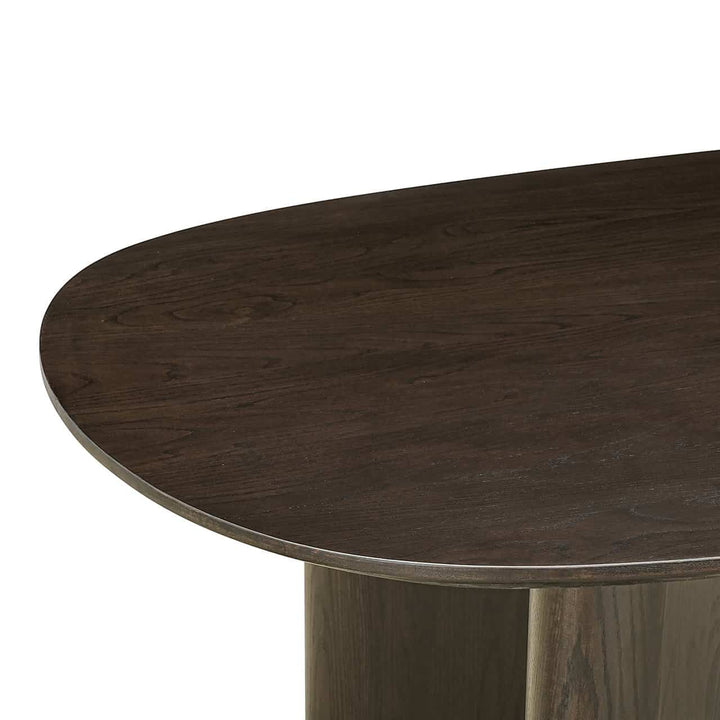 Richmond Interiors Durban Brown Oak Wood Dining Table | 6-8 Seater