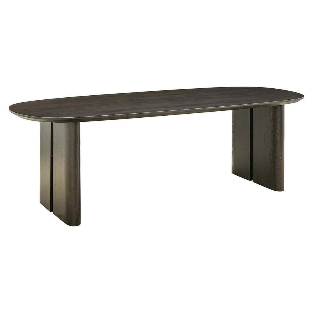 Richmond Interiors Durban Brown Oak Wood Dining Table | 6-8 Seater