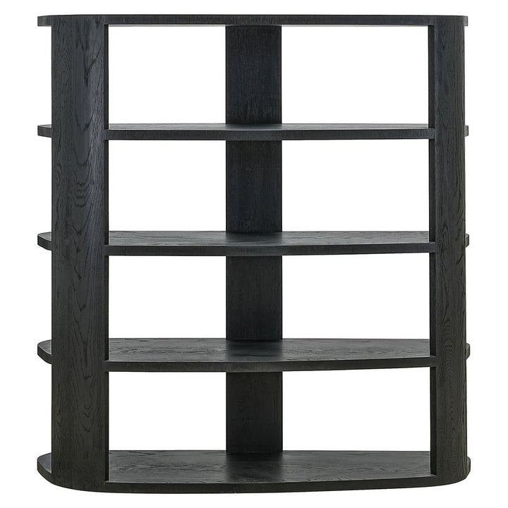 Richmond Interiors Navarino Black Oak Wood Display Unit