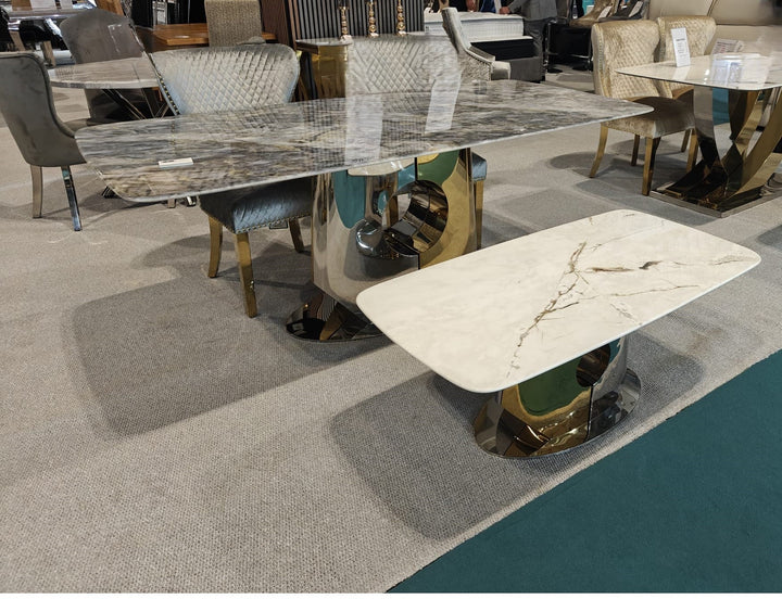 Madrid Gold 200cm Dining Table In 2 Colours