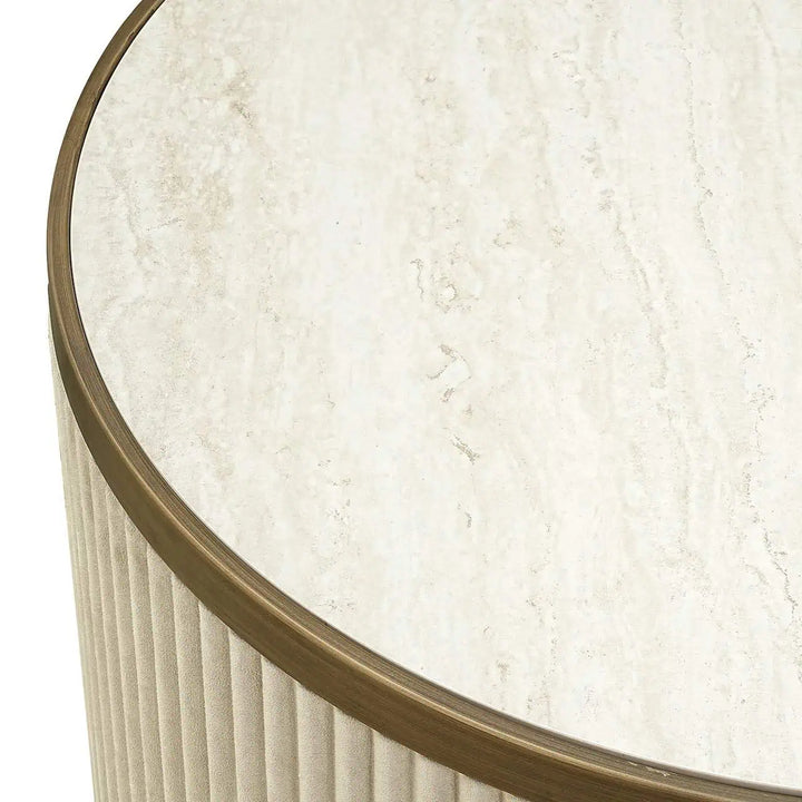 Richmond Interiors Tivoli White Nest Of Circular Coffee Tables Set of 2