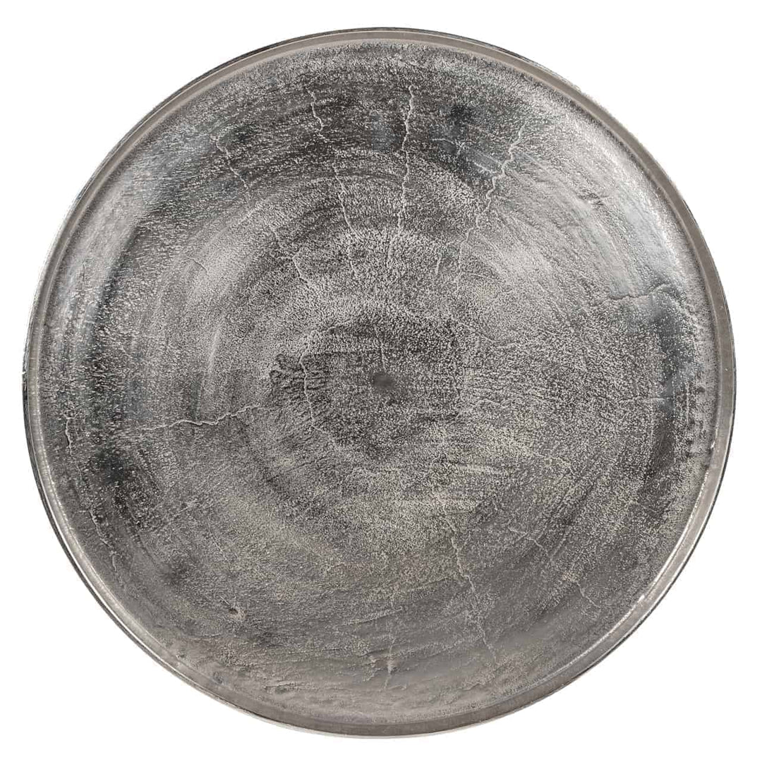 Richmond Interiors Lyam Metallic Silver Round Coffee Table