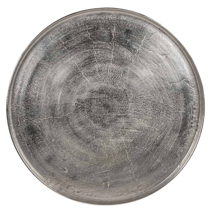 Richmond Interiors Lyam Metallic Silver Round Coffee Table