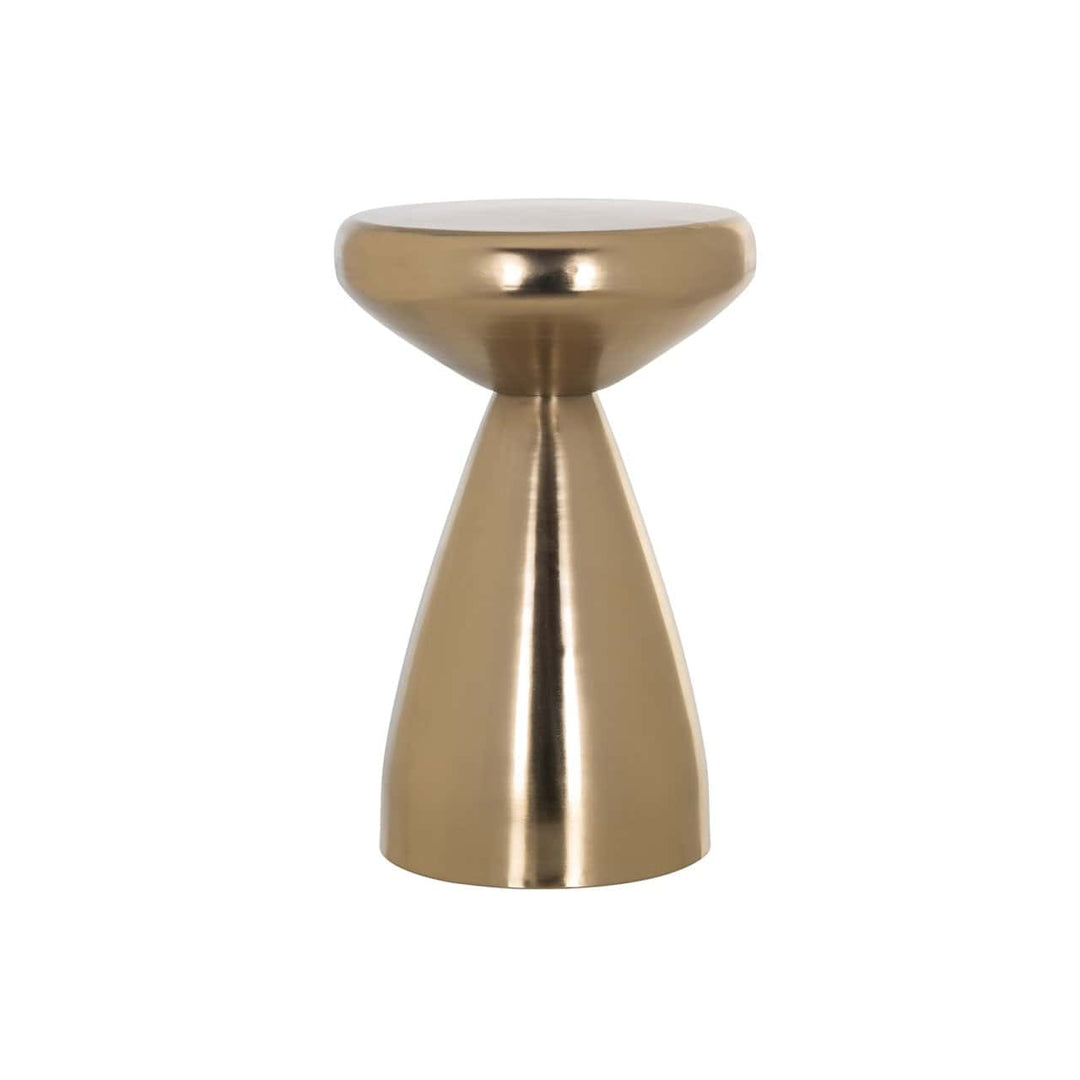 Richmond Interiors Arlo Metallic Gold Round Side Table