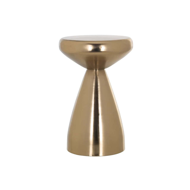 Richmond Interiors Arlo Metallic Gold Round Side Table