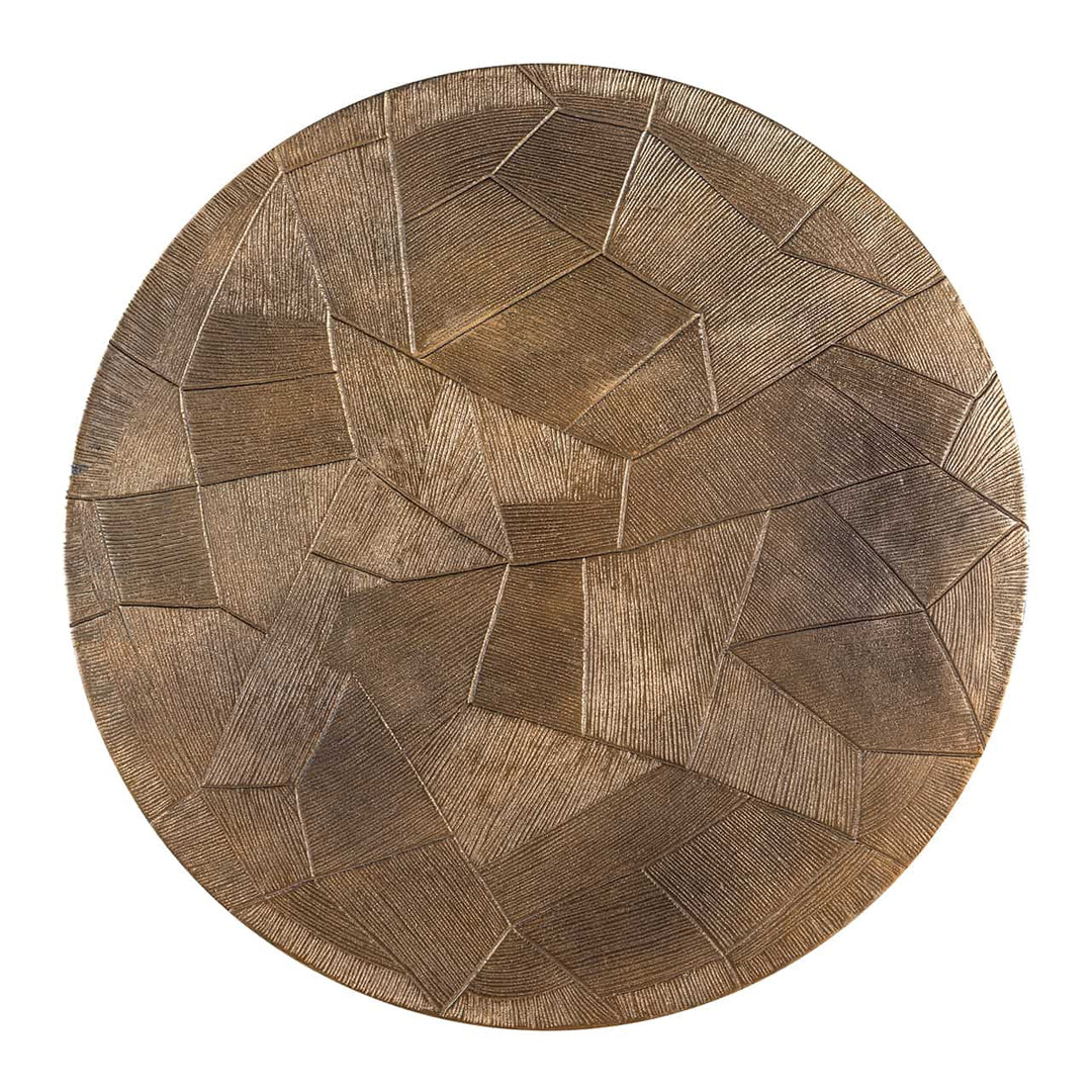Richmond Interiors Tulum Brushed Gold Coffee Tables Nest | Set of 2