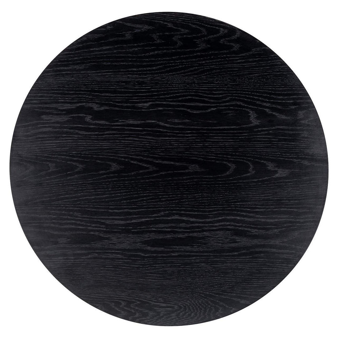 Richmond Interiors Jazz Black Wood Round Coffee Table Nest | Set of 2