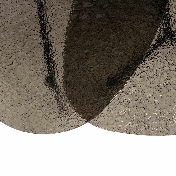 Richmond Interiors Riley Plectrum Smoked Glass Coffee Table Nest | Set of 2