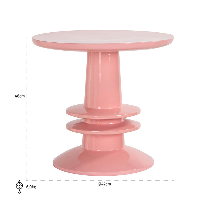 Richmond Interiors Josy Pink Round Side Table