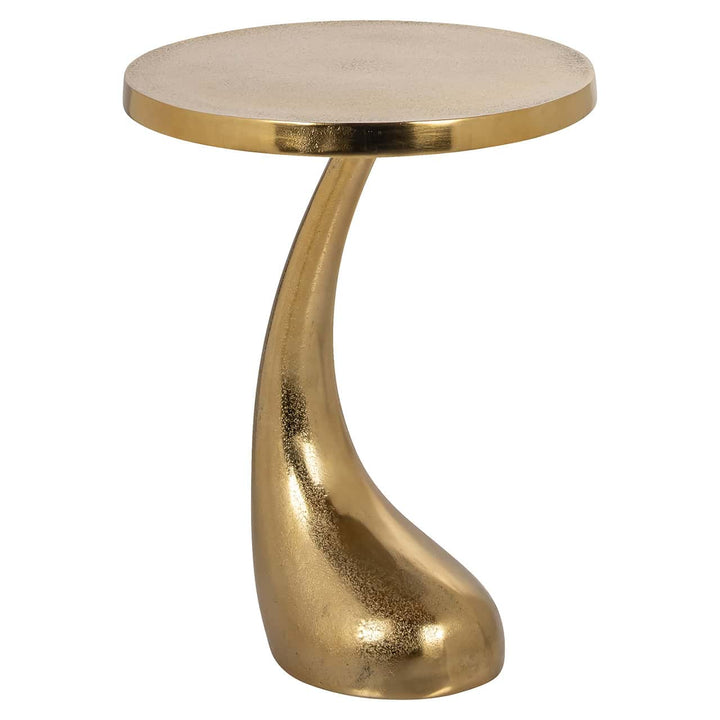 Richmond Interiors Dolphin Gold Round Side Table
