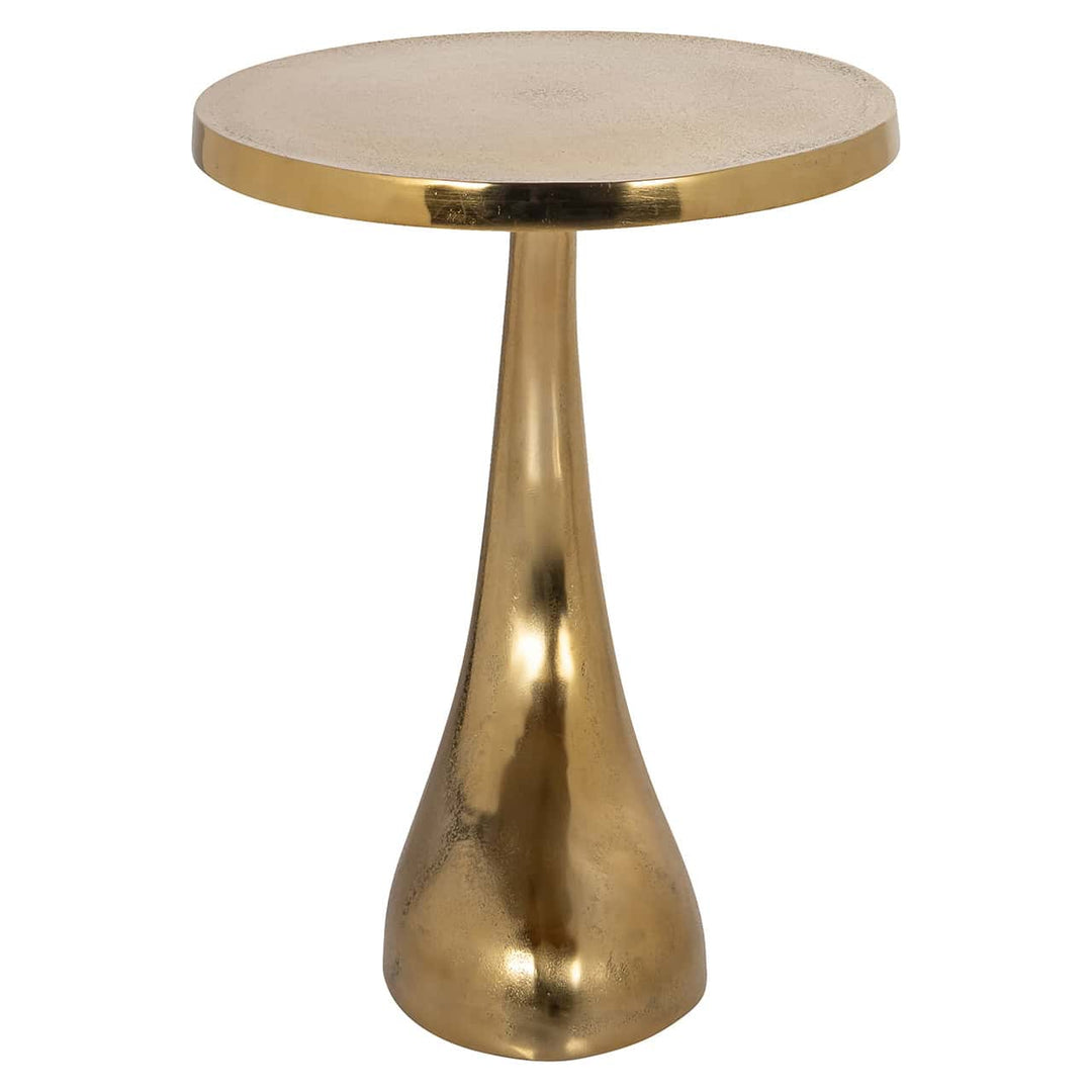 Richmond Interiors Dolphin Gold Round Side Table