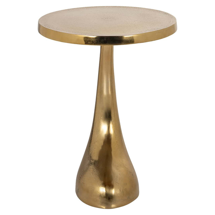 Richmond Interiors Dolphin Gold Round Side Table