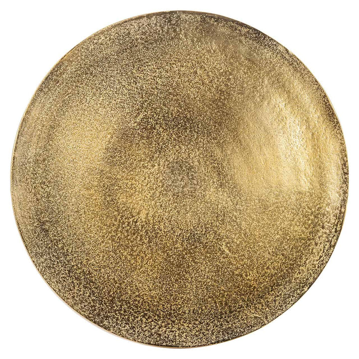 Richmond Interiors Dolphin Gold Round Side Table