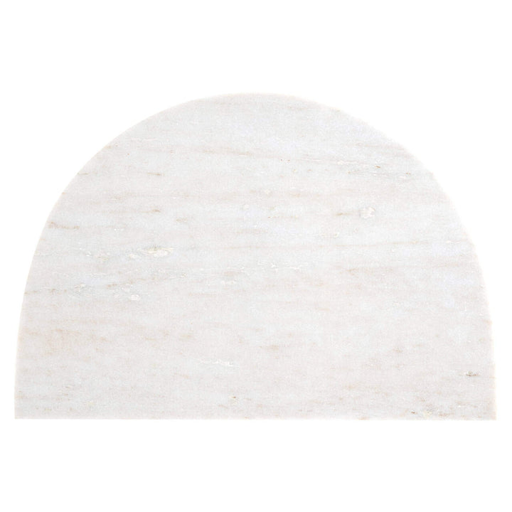 Richmond Interiors Lansky White Rajasthan Marble Side Table