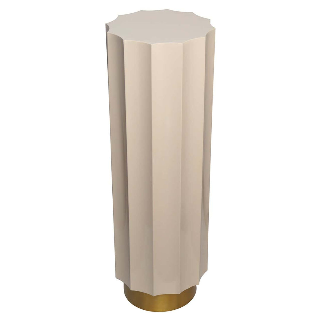 Richmond Interiors Isabelle Gold & Beige Column Side Table